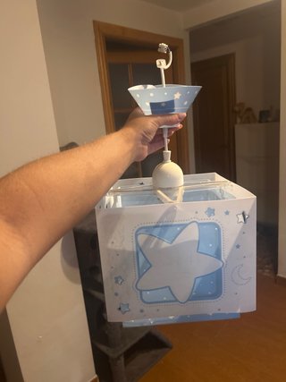 Lámpara infantil luna y estrellas