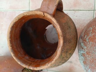 Lote de 6 piezas de barro
