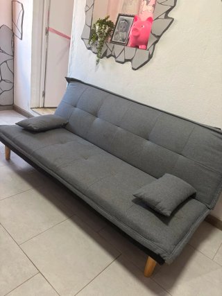 Sofá Cama Gris 3 Plazas