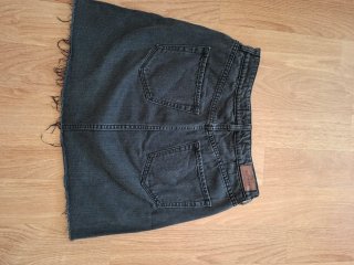Falda vaquera negra Hollister