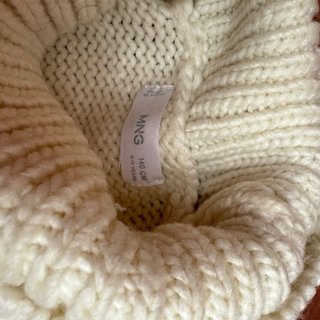 Jersey cuello alto tejido niña Mango 140cm