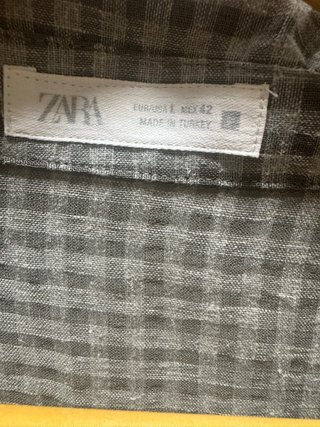 Camisa Lino Zara Talla L