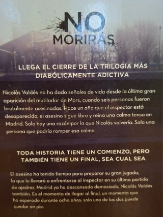 Lote novela negra No morirás No robarás No morirás