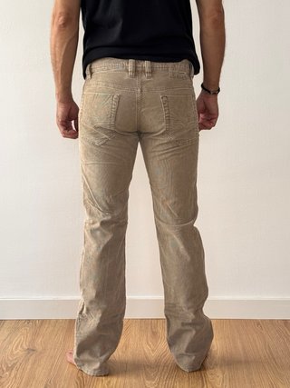 Diesel Pantalón Pana Bootcut Talla 28 Low Waist Vi