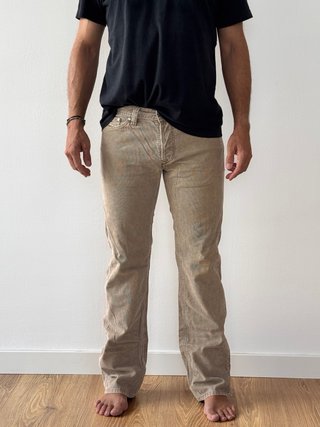 Diesel Pantalón Pana Bootcut Talla 28 Low Waist Vi