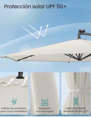 Parasol de jardin 300cm