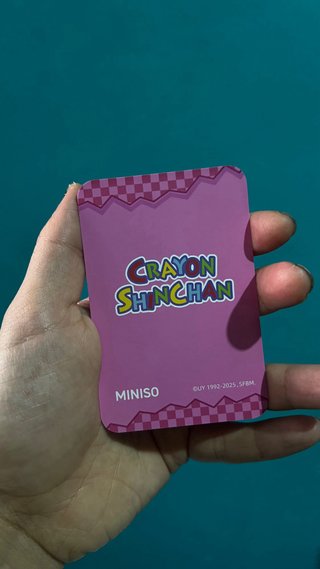 Tarjeta Shinchan rana de Miniso (Frog Grenouille)