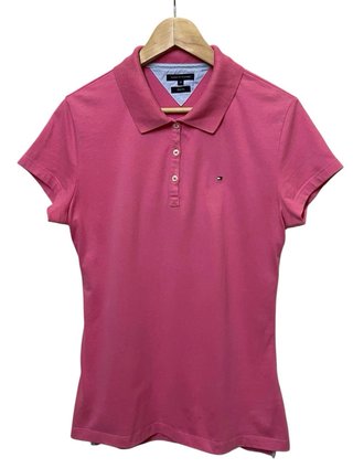 Polo Tommy Hilfiger rosa Slim Fit original XL