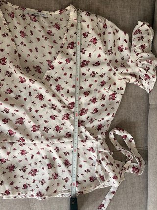 Blusa cruzada / estilo Wrap de flores Easy Wear