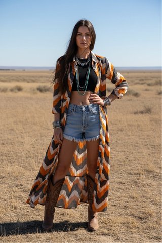 Vestido camisero, 100 % algodón