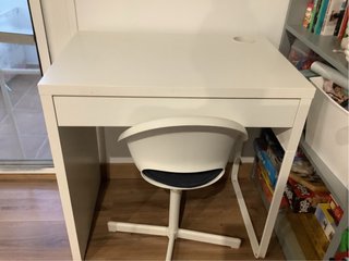 Escritorio y silla infantil Ikea blanco