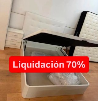 Canapé y colchón blanco liquidación 70%
