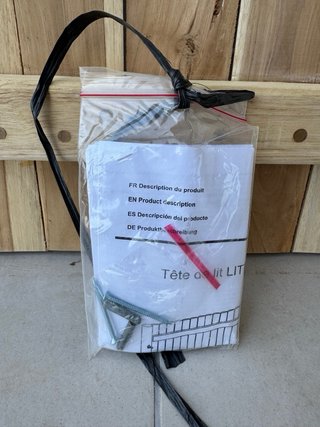 Cabecero de madera maciza 170 cm como nuevo