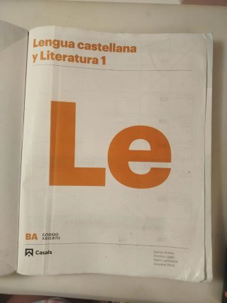 Lengua castellana y literatura 1, Le Bachillerato
