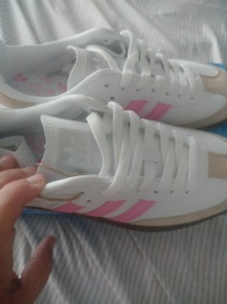 Zapatillas Adidas Samba Blancas y Rosas