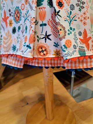 Vestido infantil con manga farol