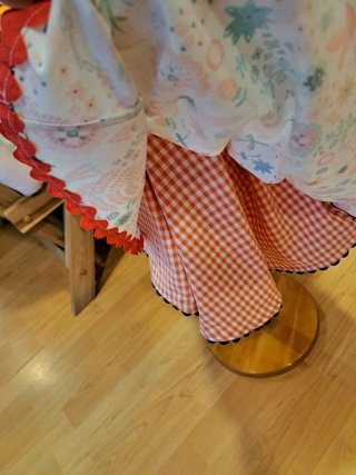 Vestido infantil con manga farol