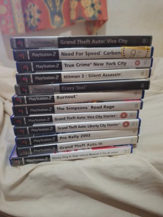 Lote 12 Juegos PS2: GTA, NFS, Burnout, Simpsons...