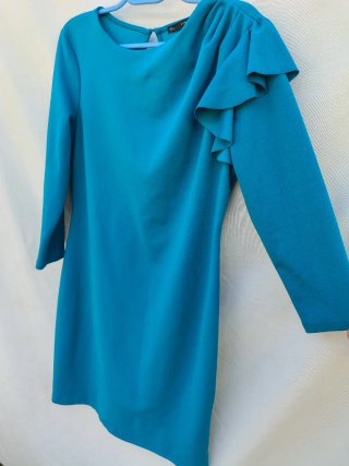 Sfera Azul Turquesa con Volantes Talla L