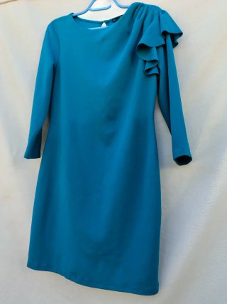 Sfera Azul Turquesa con Volantes Talla L