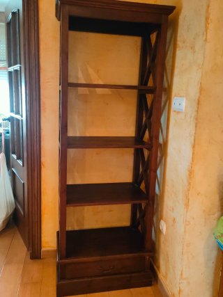 Estantería madera maciza aspas.pack 50€