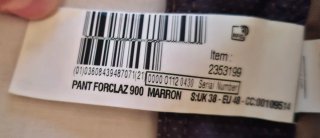 Pantalón Forclaz 900 marrón.