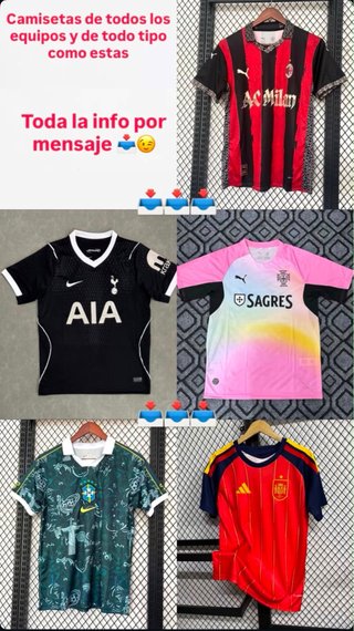 Camisetas futbol del equipo q quieras y seleccion.