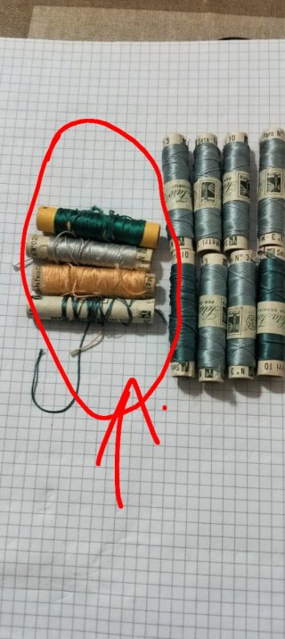 Rocchetti filo seta vintage