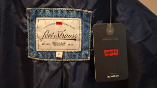 Gabardina Levi's Spade Trench Denim - Talla L