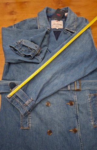 Gabardina Levi's Spade Trench Denim - Talla L