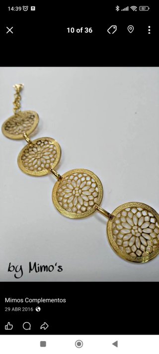 Pulsera de Acero Dorada