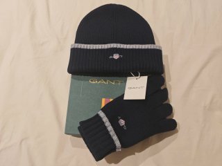 GANT - Set de Gorro Beanie + Guantes Punto