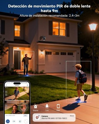 Cámara solar vigilancia exterior 4G LTE Ctronics
