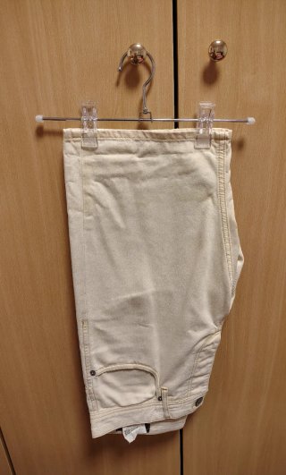 Bermudas vaqueras color beige Talla M