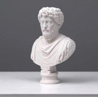 Figura Marco Aurelio Mármol Reconstituido