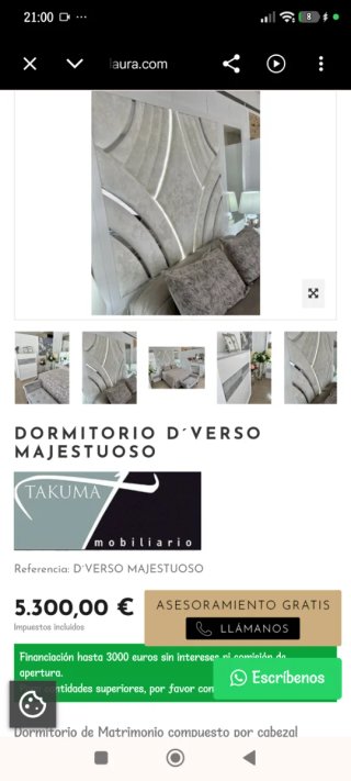 Cabecero de cama a medida