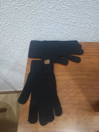 Conjunto Gorro y Guantes Negro