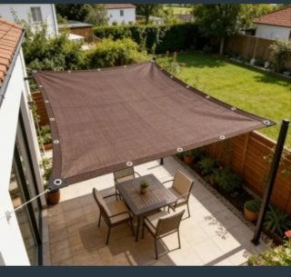 Toldo Vela Malla Sombra Rectangular 5X6 Metros