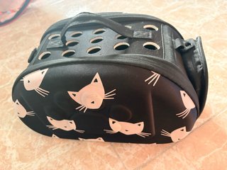 Maleta transportín para mascotas con diseño de gat