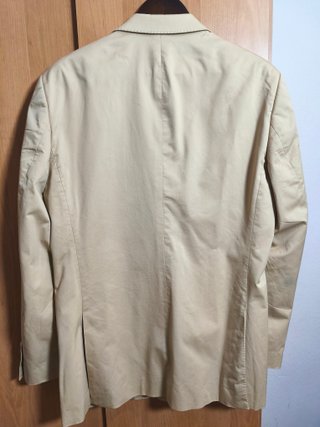 Americana Zara Man Beige algodón/seda