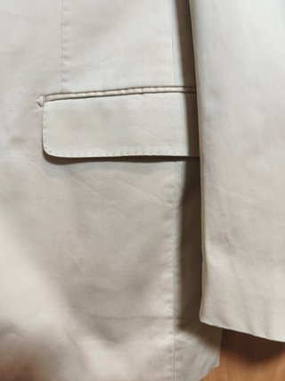 Americana Zara Man Beige algodón/seda