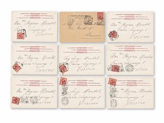Set 21 Cartoline Roma Bianco Nero 1901
