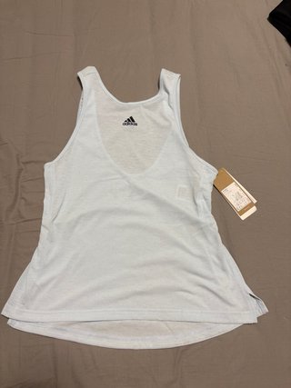 Camiseta sin mangas Adidas azul