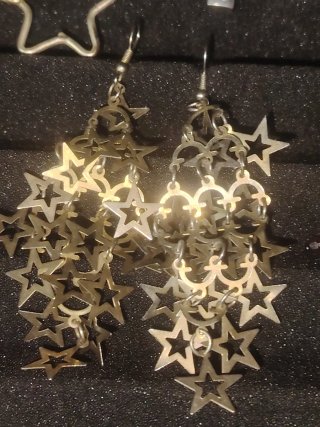 Pendientes vintage dorados y plateados