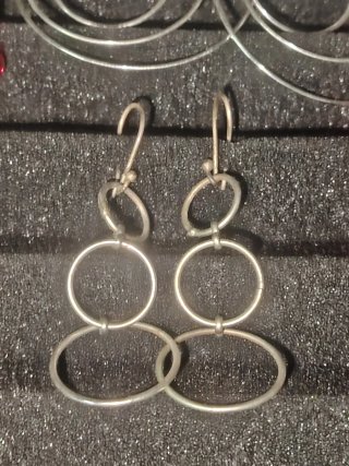 Pendientes vintage dorados y plateados