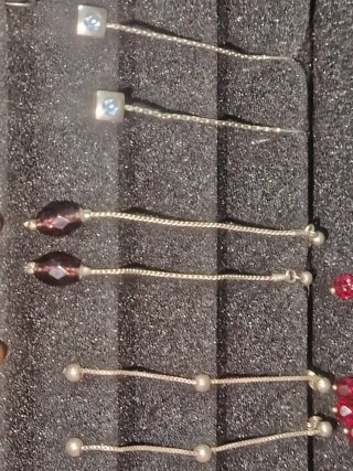 Pendientes vintage dorados y plateados