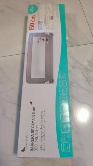 Barrera de Cama Infantil Gris