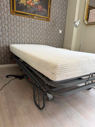 Cama articulada asistencial con colchón