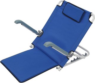Respaldo de cama ajustable azul
