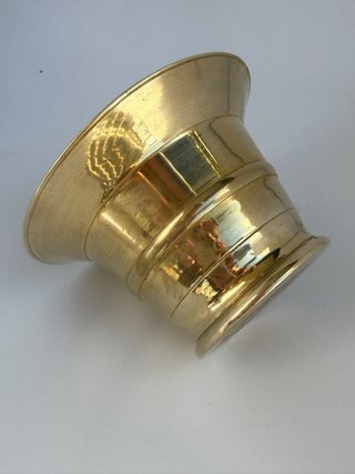 Mortero Boticario Bronce Macizo con Mano